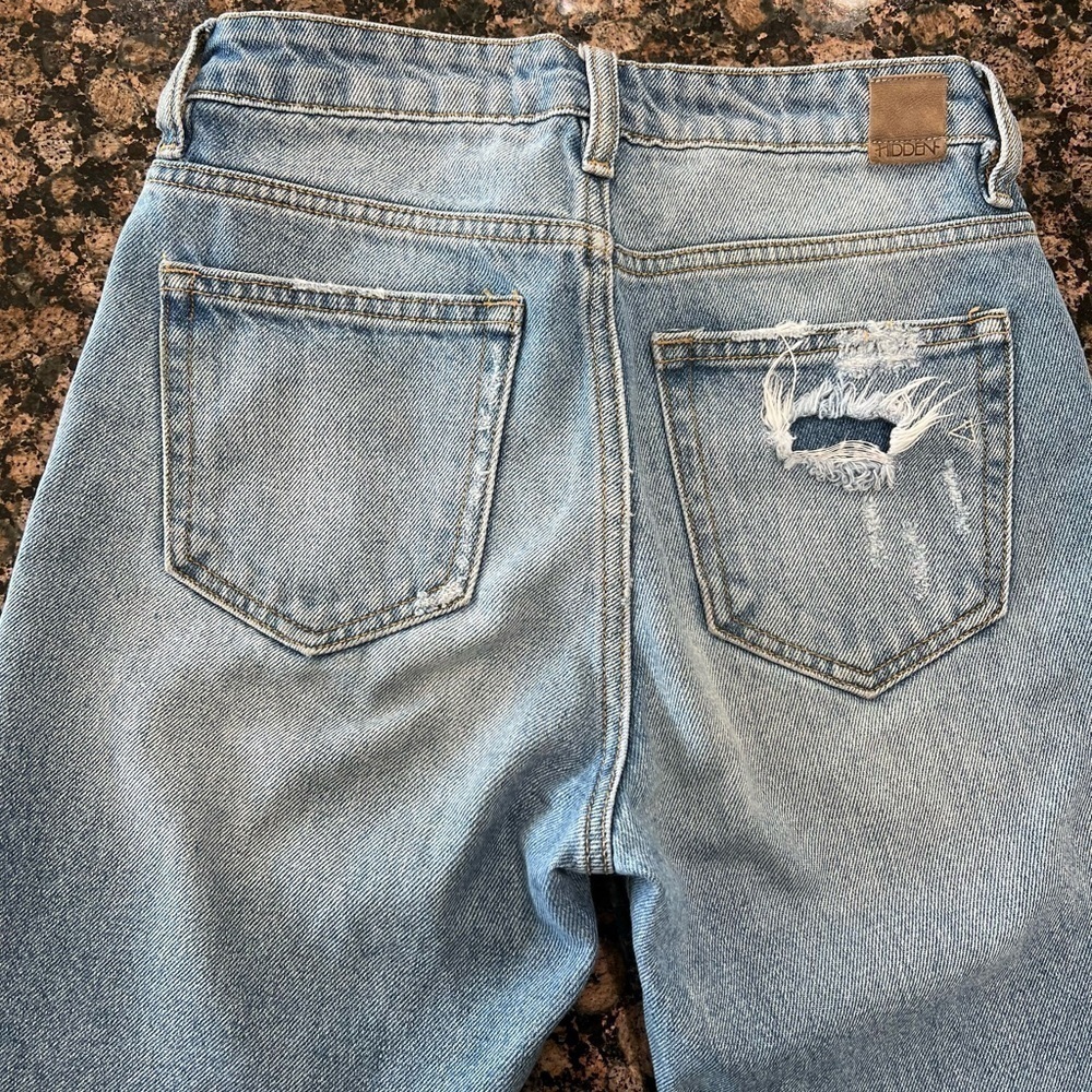 Hidden Denim Tracey Frayed Hem Size 24 - Picture 4 of 11